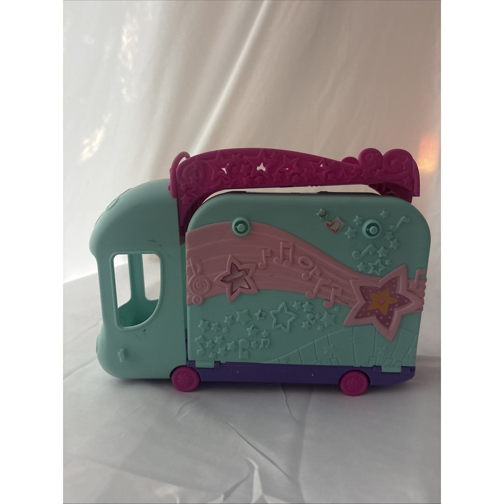 Hasbro Furreal Furry Frenzies Zoomin Stage Tour Bus Toy Playset Blue Pink
